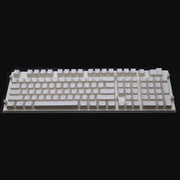 Pudding Double-layer Two-color 108-key Mechanical Translucent Keycap(White)