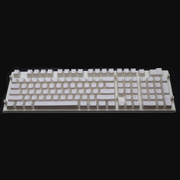 Pudding Double-layer Two-color 108-key Mechanical Translucent Keycap(White)