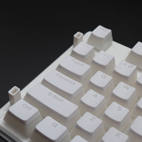 Pudding Double-layer Two-color 108-key Mechanical Translucent Keycap(White)