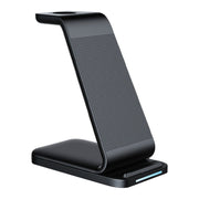 D2 3 In 1 15W Wireless Vertical Charger(Black)