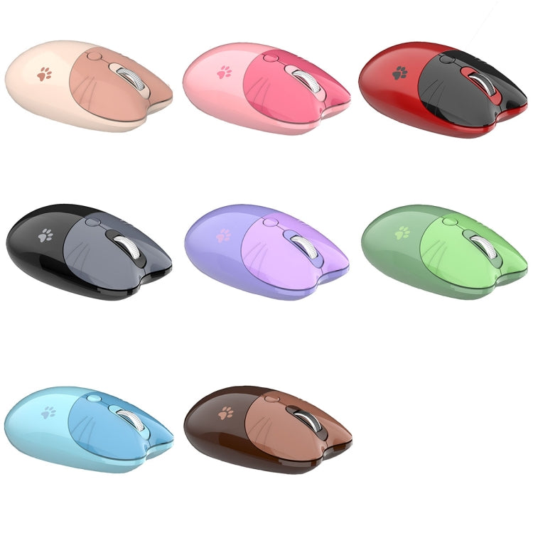 M3 3 Keys Cute Silent Laptop Wireless Mouse, Spec: Wireless Version (Milk Tea)