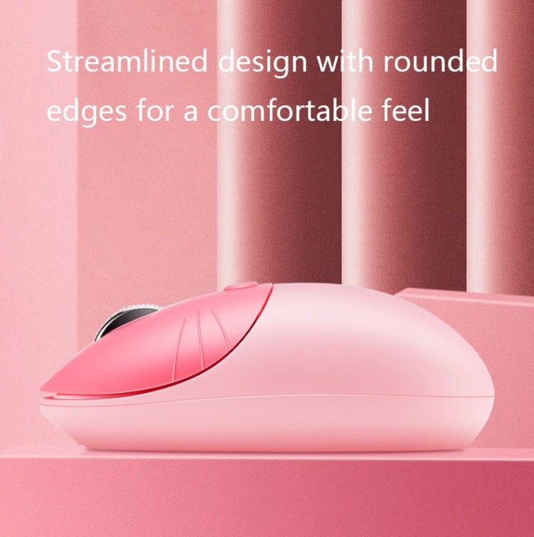 M3 3 Keys Cute Silent Laptop Wireless Mouse, Spec: Bluetooth Wireless Version (Blue)