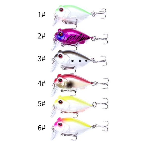 4 PCS HENGJIA CB051 4cm / 5.2g Small Fat Lure Bait(5)