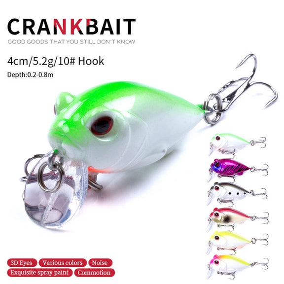4 PCS HENGJIA CB051 4cm / 5.2g Small Fat Lure Bait(5)