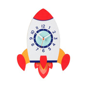 Cartoon Shake Wall Clock Children Room Decoration Wall Clock (Rocket)