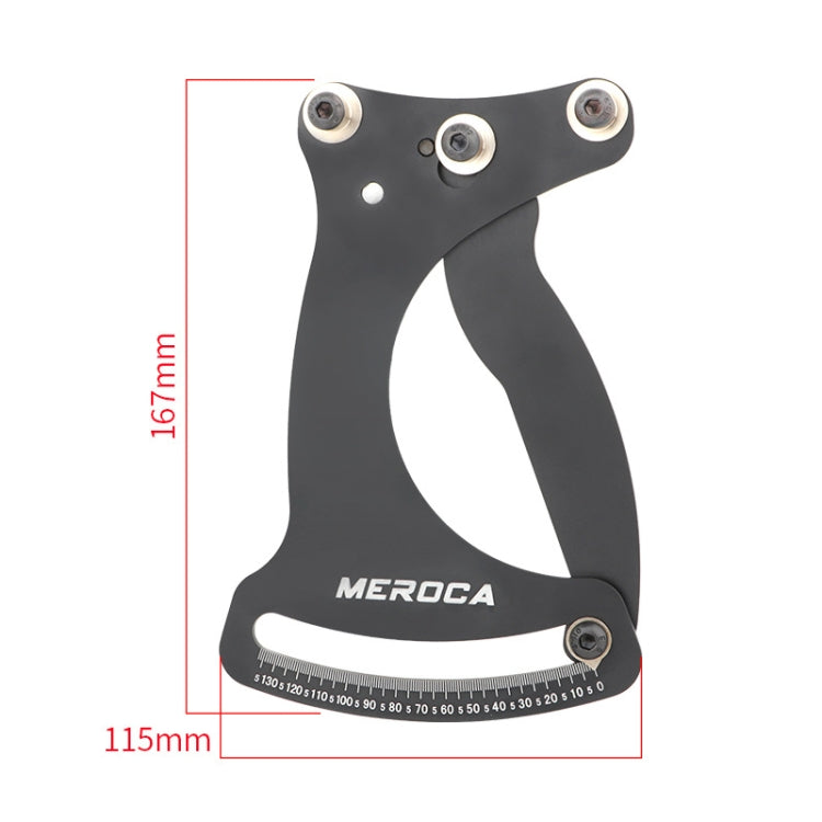 MEROCA Bicycle Ring Calibration Tool Spoke Tension Tube Wheel Set Steel Wire, Color: Red