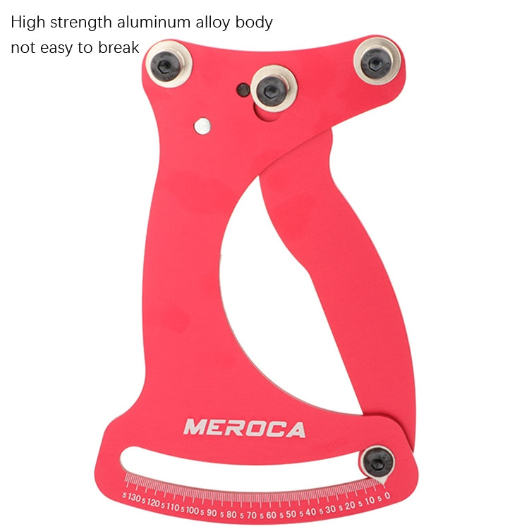 MEROCA Bicycle Ring Calibration Tool Spoke Tension Tube Wheel Set Steel Wire, Color: Red+Wrench