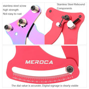 MEROCA Bicycle Ring Calibration Tool Spoke Tension Tube Wheel Set Steel Wire, Color: Red+Wrench