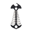 5 PCS Multifunctional Outdoor Camping Fishbone Nail Spring Hook Wind Rope Buckle(Black) - Tents & Accessories by PMC TechLife | Online Shopping South Africa | PMC TechLife | Buy Now Pay Later Mobicred