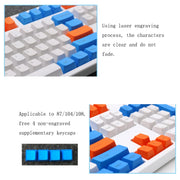 Mechanical Keyboard 108 Key PBT Keycap(Front Letter)
