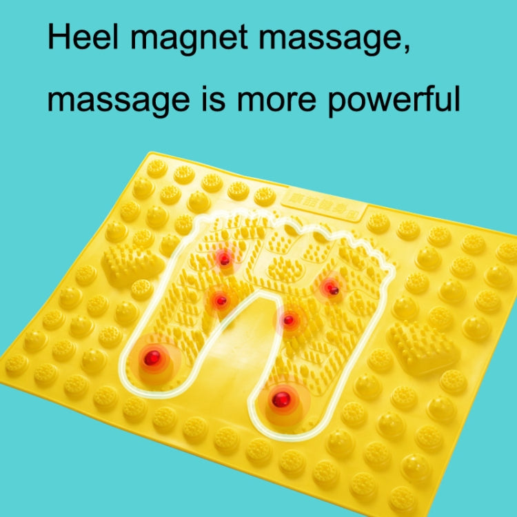 Fitness Toe Pressing Board Foot Magnetic Therapy Massage Pad(Yellow)