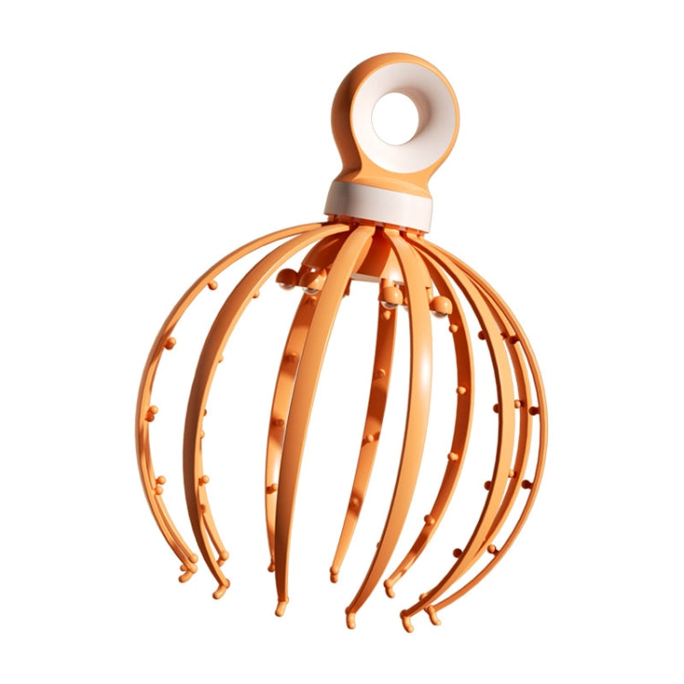 D18 Head Massager Relax Scalp Meridian Massager, Style: 18 Claw (Yellow)