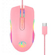 E32  7 Keys 3200 DPI Pink Girls RGB Glowing Wired Mouse Gaming Mouse, Interface: Type-C - Wired Mice by PMC TechLife | Online Shopping South Africa | PMC TechLife | Buy Now Pay Later Mobicred