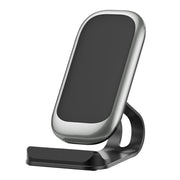 Z01 15W Multifunctional Desktop Wireless Charger with Stand Function, Spec: MCU (Silver)