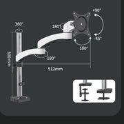 Gibbon Mounts FE112 Aluminum Alloy Lifting and Rotating LCD Computer Monitor Bracket( Clip Table)