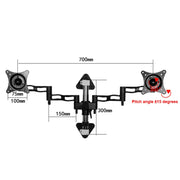 Gibbon Mounts D08W-300  Monitor Bracket Dual Screen Wall Bracket Splicing Computer Bracket