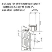 Gibbon Mounts  Lifting and Rotating Computer Monitor Bracket Slide Rail Bracket,Model: FE111P