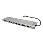 12 In 1 Multifunctional TYPE-C Extension HUB Adapter With Stand Function(THL-282)
