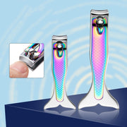 3 PCS Large Color Titanium Nail Clipper Gradient Mermaid Handle Nail Clipper Nail Art Tool