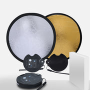 30cm Double-sided Beauty Photo Live Broadcast Fill Light Board with Storage Box(Gold + Silver)