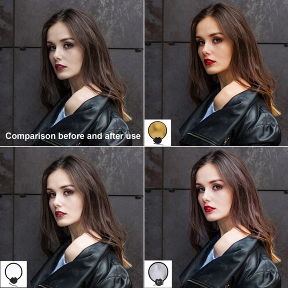 30cm Double-sided Beauty Photo Live Broadcast Fill Light Board with Storage Box(Gold + Silver)