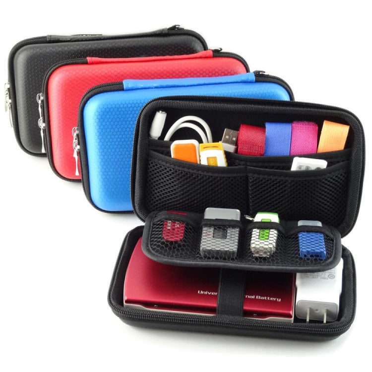 GH1302 EVA Hard Shell Hard Drive Bag Digital Storage Bag(Red)
