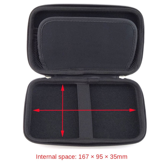 GH1302 EVA Hard Shell Hard Drive Bag Digital Storage Bag(Black)