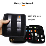 GHKJOK GH1322 Large Capacity U Disk SD Card Mobile Hard Disk Bag(Black)