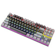 XUNFOX K80 87 Keys Wired Gaming Mechanical Illuminated Keyboard, Cable Length:1.5m(Black Gray) - free shipping - PMC TechLife - Order now!