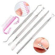 Stainless Steel Double Head Dead Skin Scissors Set, Specification: Set F
