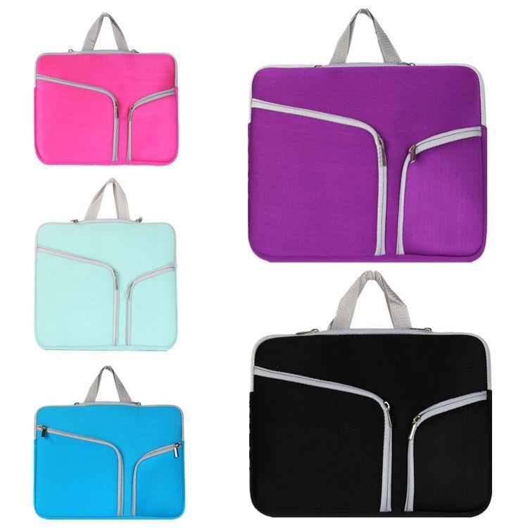 T228 Diving Material Computer Bag Multi-pocket Laptop Liner Bag, Size: 17 Inch(Blue)