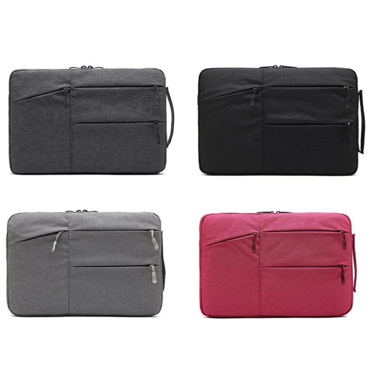 Zipper Type Polyester Business Laptop Liner Bag, Size: 15.6 Inch(Light Grey)