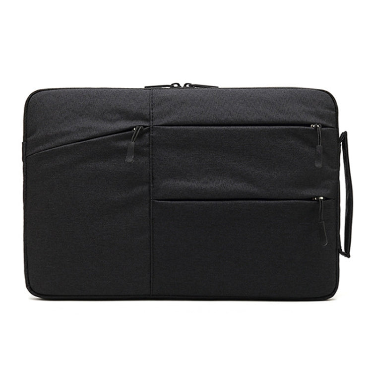 Zipper Type Polyester Business Laptop Liner Bag, Size: 14 Inch(Black)