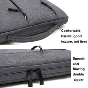 Zipper Type Polyester Business Laptop Liner Bag, Size: 14 Inch(Light Grey)