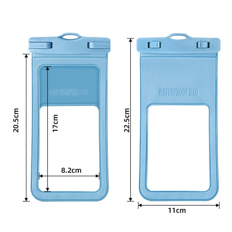 2 PCS Drift Diving Swimming Mobile Phone Water-resistant Case(Black)