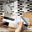12 PCS 10 x 20cm Brick Pattern Crystal Film Glossy Tile Sticker Floor Sticker(KIT021) - Wall Tile Stickers by PMC TechLife | Online Shopping South Africa | PMC TechLife