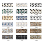 12 PCS 10 x 20cm Brick Pattern Crystal Film Glossy Tile Sticker Floor Sticker(KIT021)