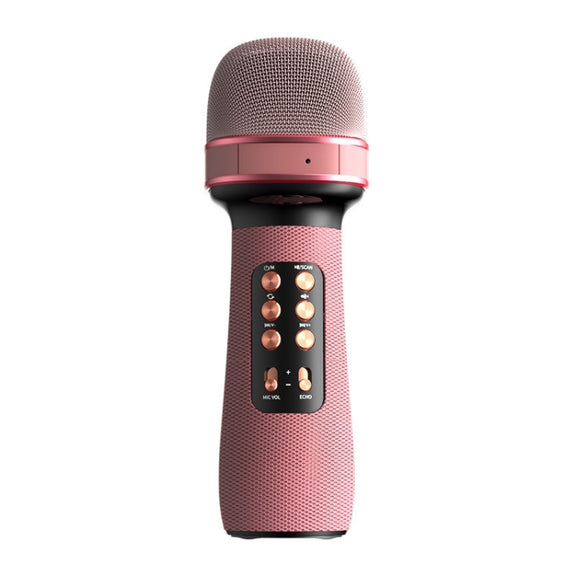 WS898 Live Wireless Bluetooth Microphone with Audio Function(Pink)