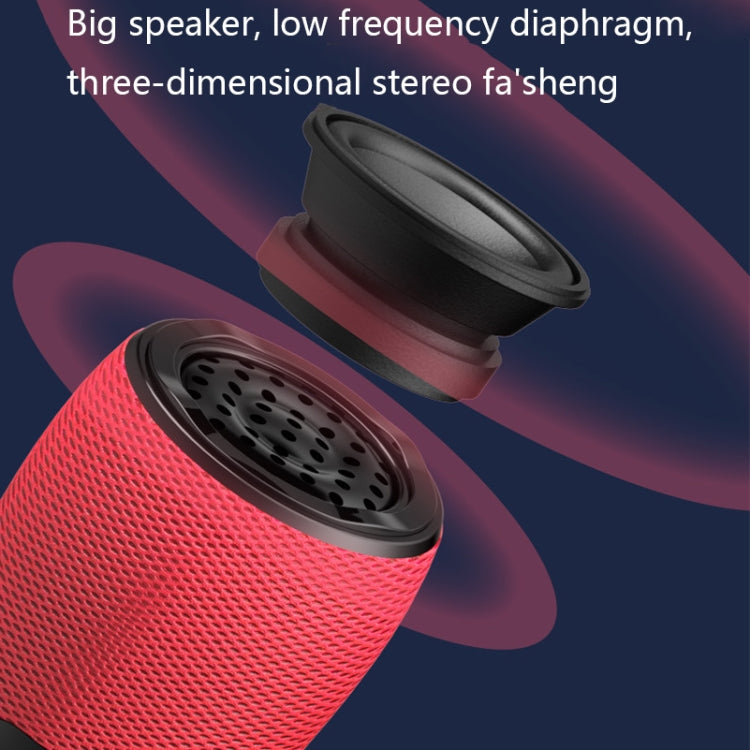 WS898 Live Wireless Bluetooth Microphone with Audio Function(Black)