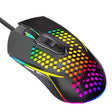 LEAVEN S50 6Keys Macro Definition Programmable RGB Lighted Gaming Wired Mouse, Cable Length: 1.5m(Black) - Wired Mice by LEAVEN | Online Shopping South Africa | PMC TechLife | Buy Now Pay Later Mobicred