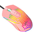 LEAVEN S50 6Keys Macro Definition Programmable RGB Lighted Gaming Wired Mouse, Cable Length: 1.5m(Pink) - Wired Mice by LEAVEN | Online Shopping South Africa | PMC TechLife | Buy Now Pay Later Mobicred
