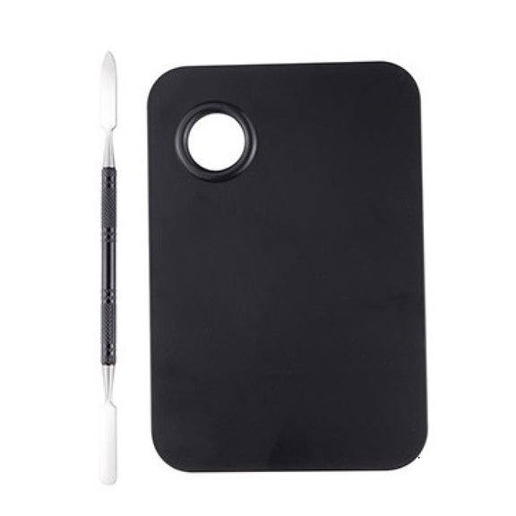 Stainless Steel Nail Makeup Palette With Toning Stick, Specification: Black Large