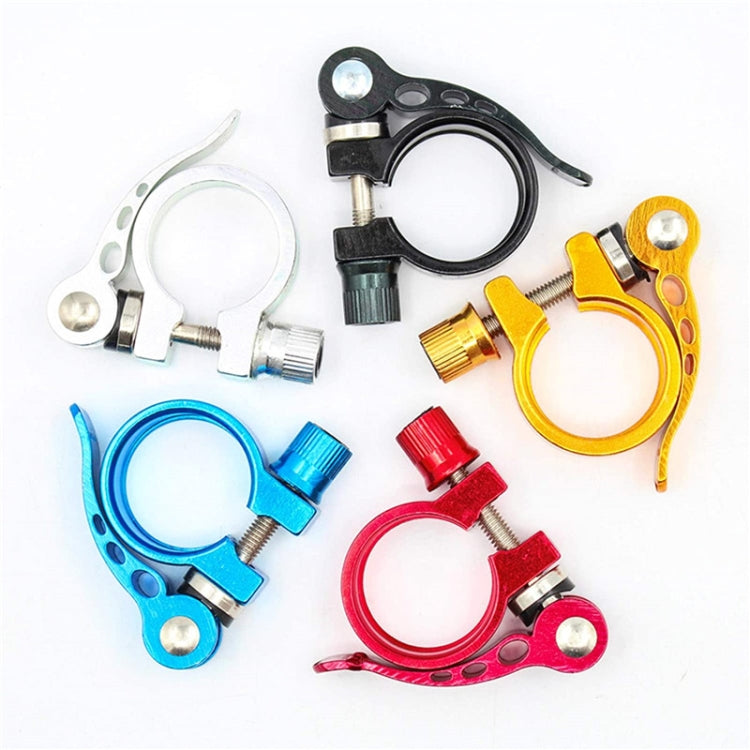5 PCS Bicycle Accessories Quick Release Clip Road Bike Seatpost Clamp, Size: 28.6mm(Red)