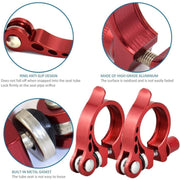 5 PCS Bicycle Accessories Quick Release Clip Road Bike Seatpost Clamp, Size: 28.6mm(Black)