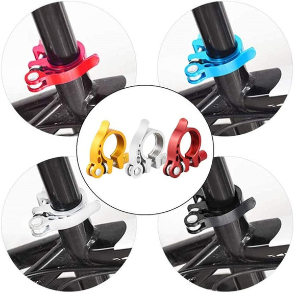 5 PCS Bicycle Accessories Quick Release Clip Road Bike Seatpost Clamp, Size: 28.6mm(Black)
