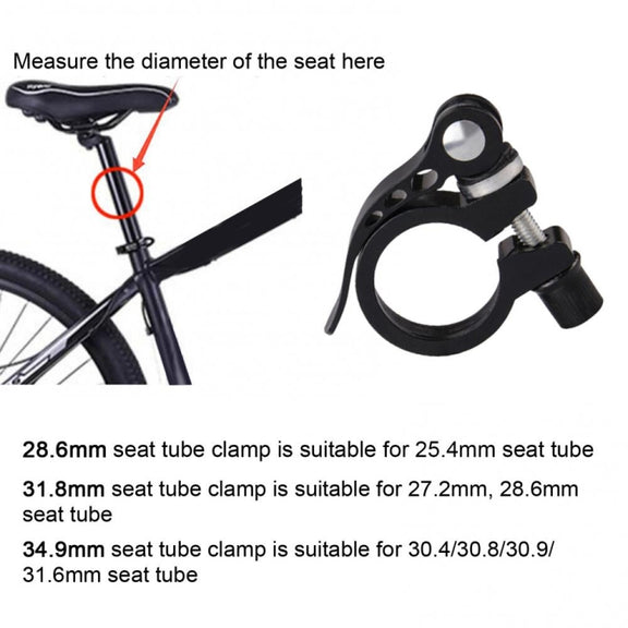 5 PCS Bicycle Accessories Quick Release Clip Road Bike Seatpost Clamp, Size: 34.9mm(Blue)
