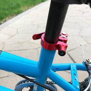 5 PCS Bicycle Accessories Quick Release Clip Road Bike Seatpost Clamp, Size: 34.9mm(Blue)