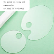 Acrylic Makeups Manicure Transparent Palette With Color Stick, Specification: Elliptical Plate+Stick