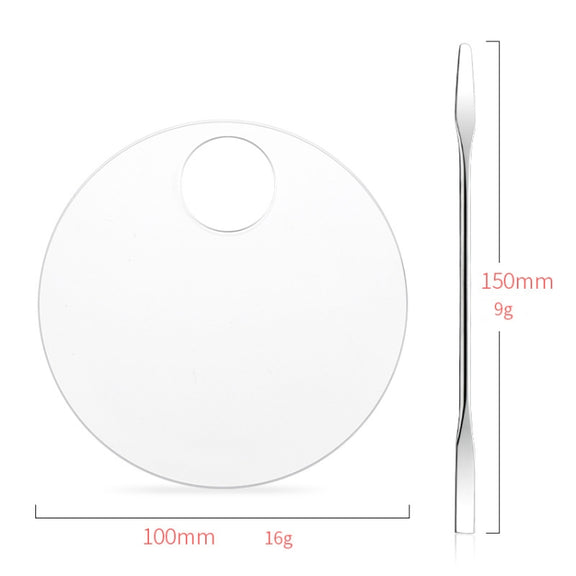 Acrylic Makeups Manicure Transparent Palette With Color Stick, Specification: Round Plate+Stick
