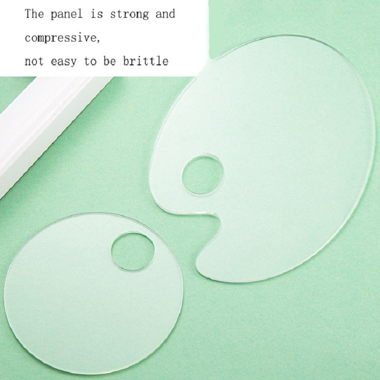 Acrylic Makeups Manicure Transparent Palette With Color Stick, Specification: Round Plate+Stick